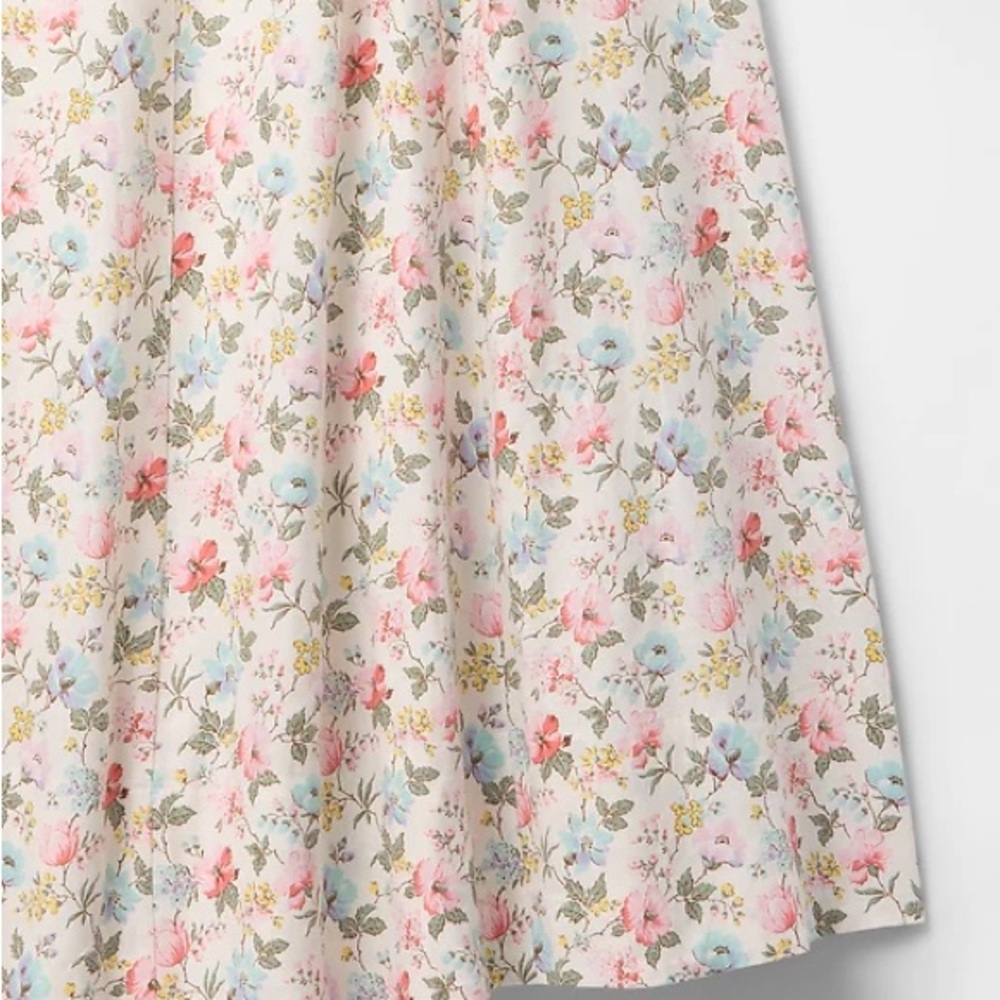 NWT! GAP Garden Bloom Multi Floral Linen-Blend Cap-Sleeve Maxi Dress 🎮 - Picture 5 of 11